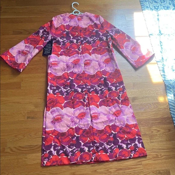 Tuckernuck Pink and Red Floral Long Sleeve Dress - Picture 3 of 4